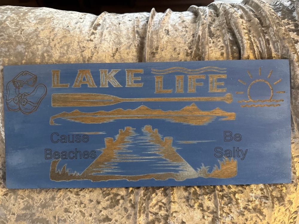 Lake sign