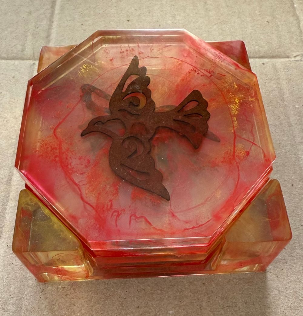 Bird Resin Coasters 